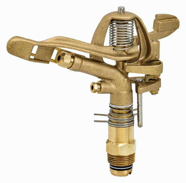 Picture of 1 MPT PART CIRCLE BRASS IMPACT SPRINKLER, 1/4 DRIVE NOZZLE, 7/32 CLOSE-IN NOZZLE