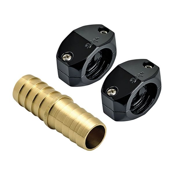 Picture of 3/4 HOSE DIAMETER BRASS COUPLING MENDER W/ CLAMP