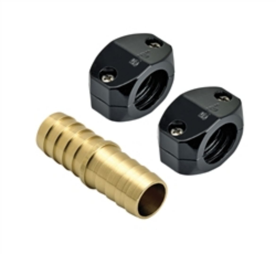 Picture of 5/8 HOSE DIAMETER BRASS COUPLING MENDER W/ CLAMP