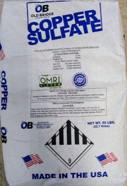 Picture of 50LB COPPER SULFATE 20 FINE MESH