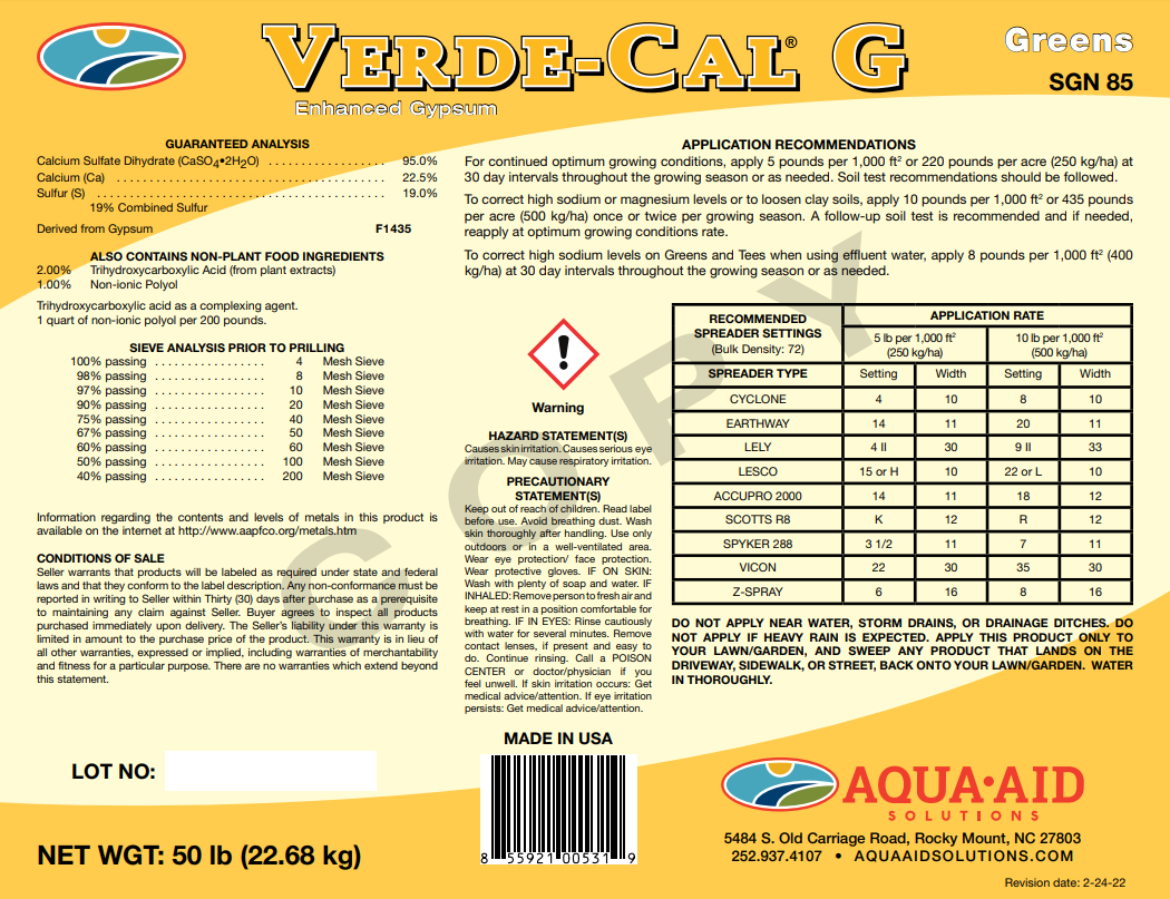 Picture of TOTE VERDECAL G GREENS (1000LB)