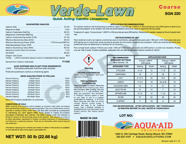 Picture of 50LB VERDE-LAWN
