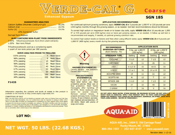 Picture of 50LB VERDE-CAL G COARSE 50PP