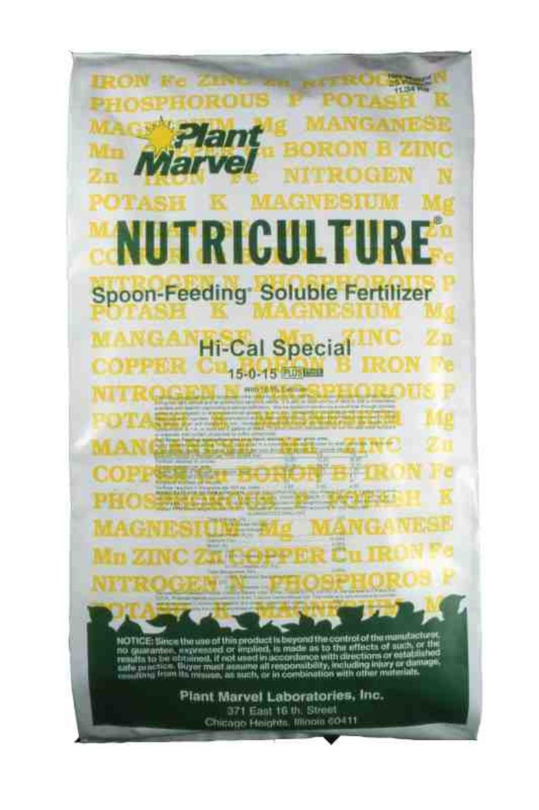 Picture of 25LB 15-0-15 NUTRI HI-CAL SPECIAL