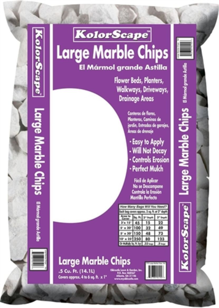 Picture of .5 CU FT MARBLE CHIPS LARGE (80PP)