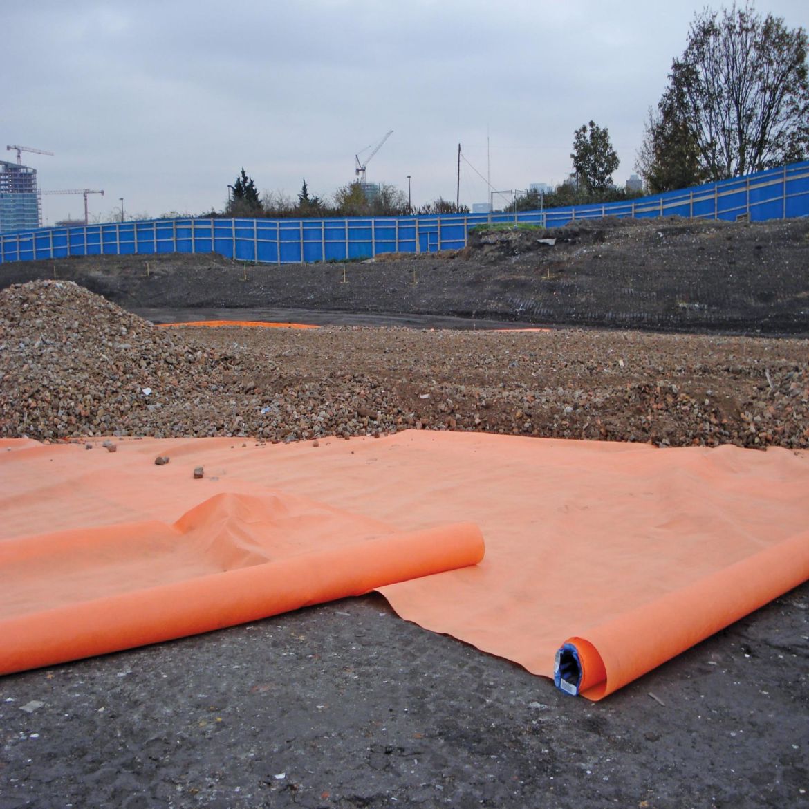 Picture of (15' X 360') 600 SY 4OZ Terratex Orange Demarcation Fabric