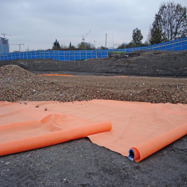 Picture of (15' X 360') 600 SY 4OZ Terratex Orange Demarcation Fabric