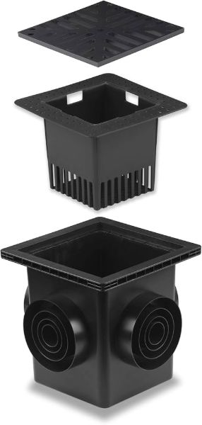 Picture of DRAIN 12X12 CATCH BASIN 2 OUTLET COMPLETE